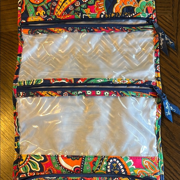 Vera Bradley Red and Orange Travel Bag with Venetian Paisley Pattern - Picture 4 of 11